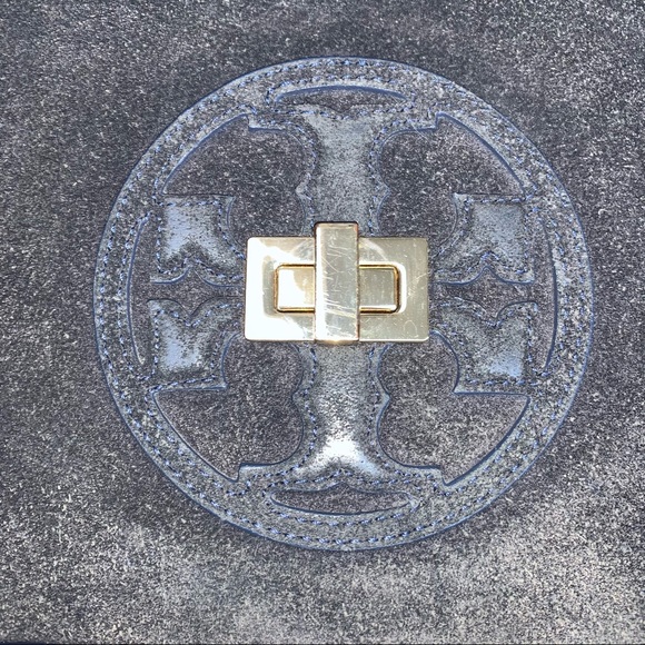 Tory Burch Hannah Shoulder Bag Blue - Picture 3 of 16